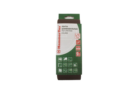 Лента шлиф. Hammerflex 212-002 75х475 Р60 по 3 шт